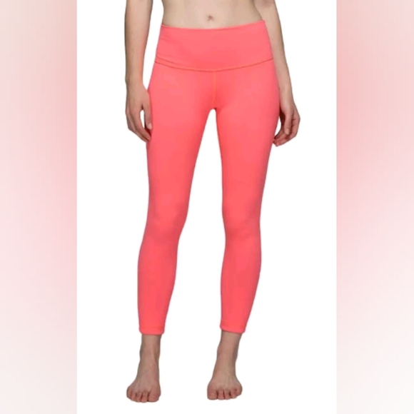 Lululemon Pink Gray High Times Pant Reversible 7/8 Leggings Yoga Workout 0 - Picture 2 of 9